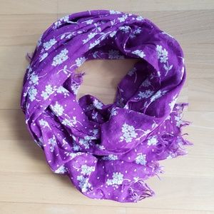American Eagle - Purple Floral Scarf